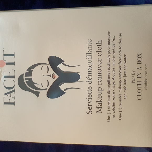 Face It - Cloth in a Box - Makeup Remover Facecloth - Black - Picture 1 of 2